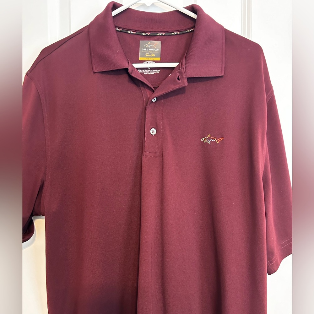 Greg Norman Play Dry Golf Polo Shirt. Men’s size Large.
